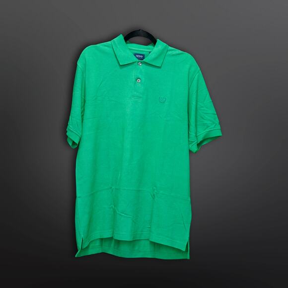 Men's IZOD Green Short Sleeve Polo Shirt - Size Medium - Picture 1 of 1